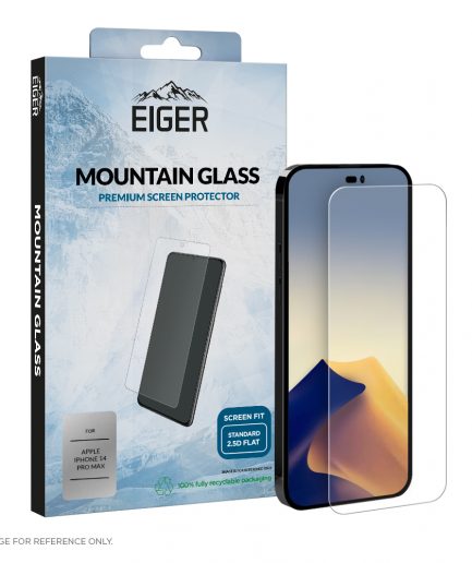 Eiger Mountain Glass 2.5D Screen Protector for Apple iPhone 14 Pro Max in Clear