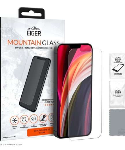 Eiger Mountain Glass Screen Protector 2.5D for Apple iPhone 12 Mini in Clear