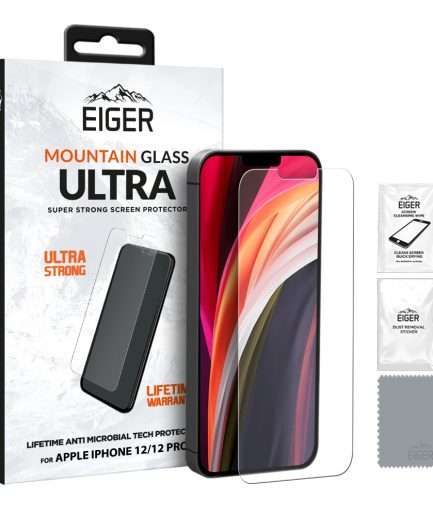 Eiger Glass Mountain Ultra Super Strong Screen Protector 2.5D for Apple iPhone 12 & 12 Pro